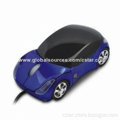 Car Optical USB Mouse for PCs, Laptops and Notebooks, Comfortable Hand Touch